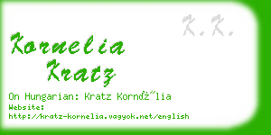kornelia kratz business card